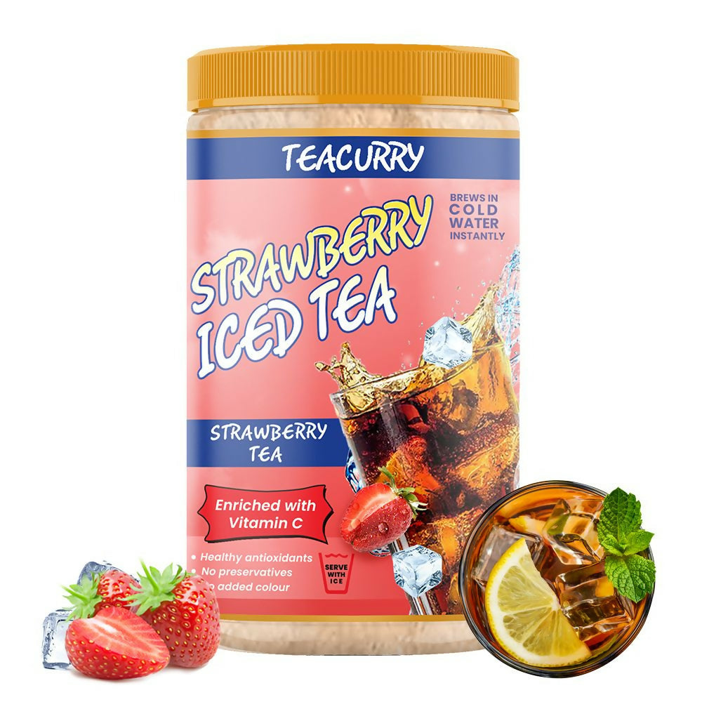 Teacurry Strawberry Instant Iced Tea Mix