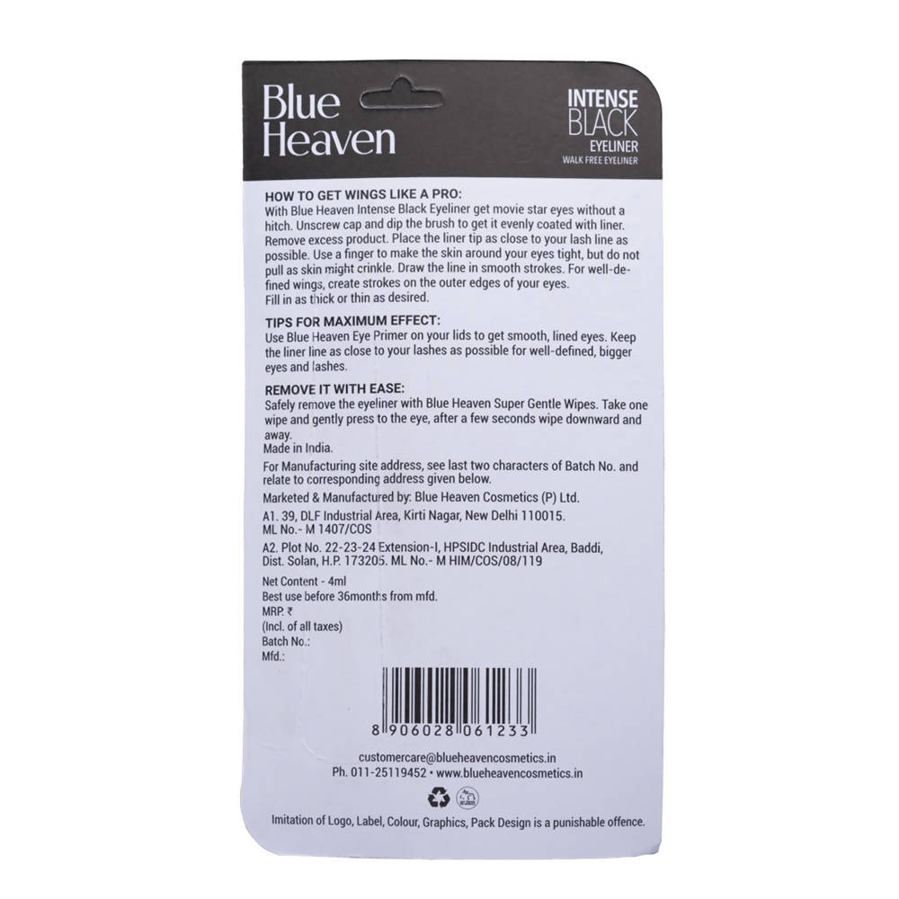 Blue Heaven Intense Black Eyeliner Glide-On