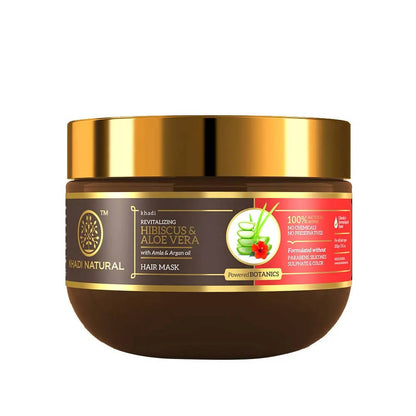 Khadi Natural Hibiscus & Aloe Vera Hair Mask With Amla & Argan Oil