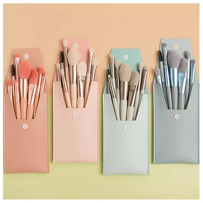 Favon Pack of 8 Professional Makeup Brushes with Free Pouch