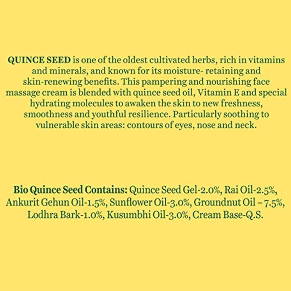 Biotique Advanced Ayurveda Quince Seed Nourishing Face Massage Cream