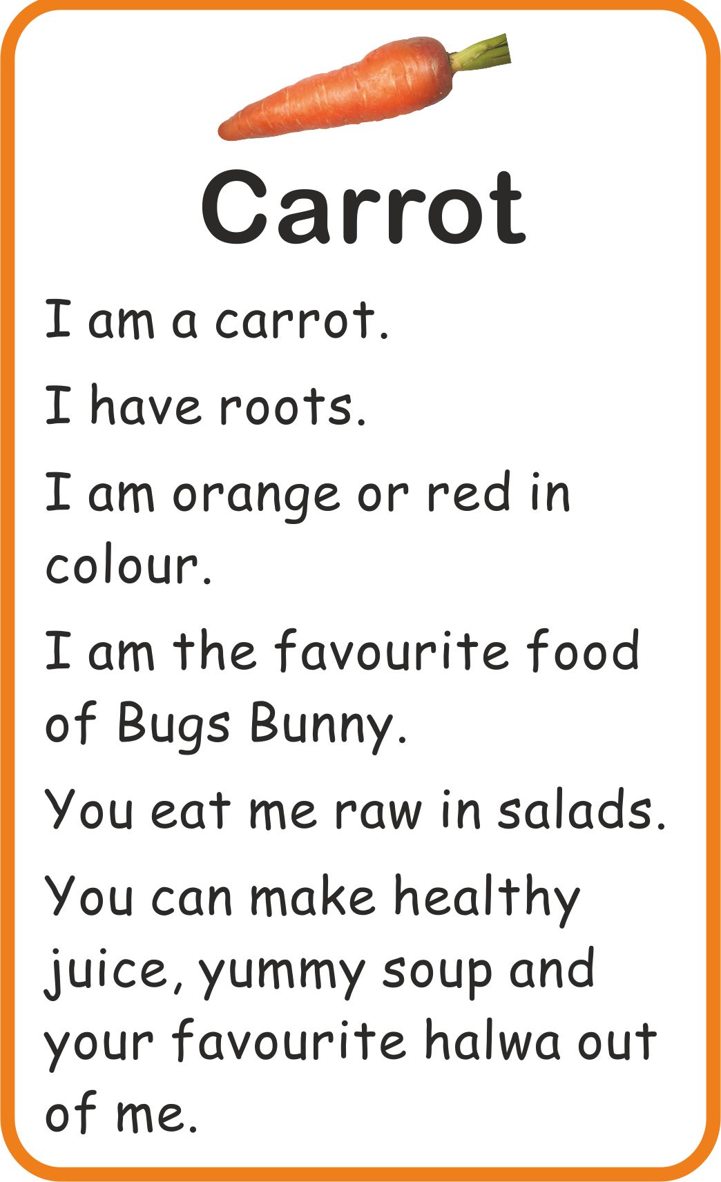 Jolly Kids Flash Card - Vegetables