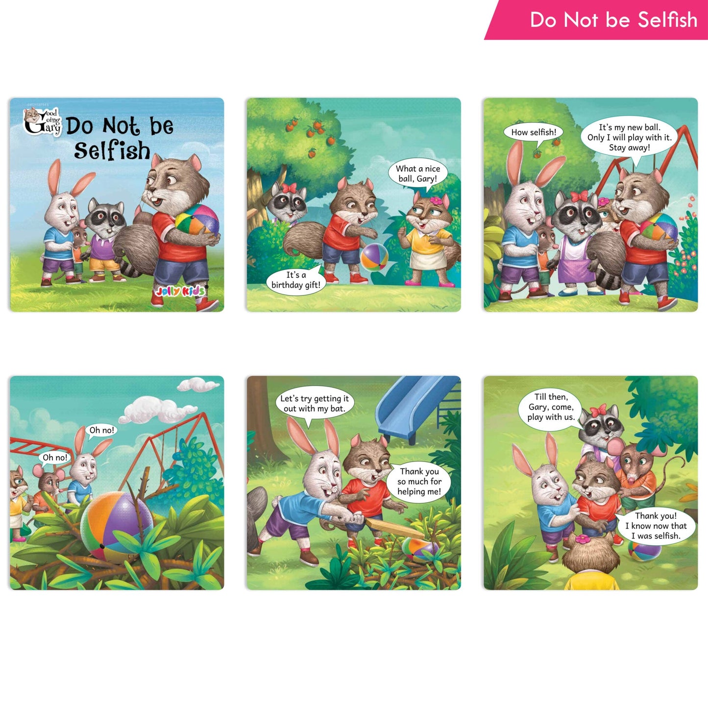 Jolly Kids Good Going Gary Character Building English Short Story Books (Set of 10) | Motivational Story Books for Kids