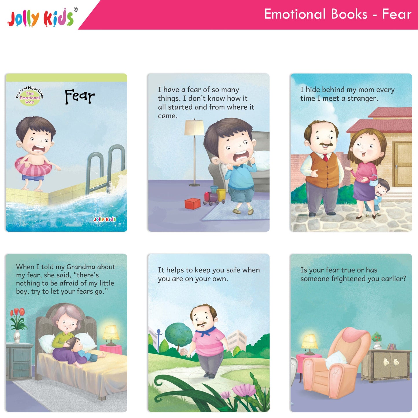 Jolly Kids Good & Happy Living The Emotional Way Story Books (Set of 8) Learning Stories about Feeling and Emotions| Ages 3 - 8 years