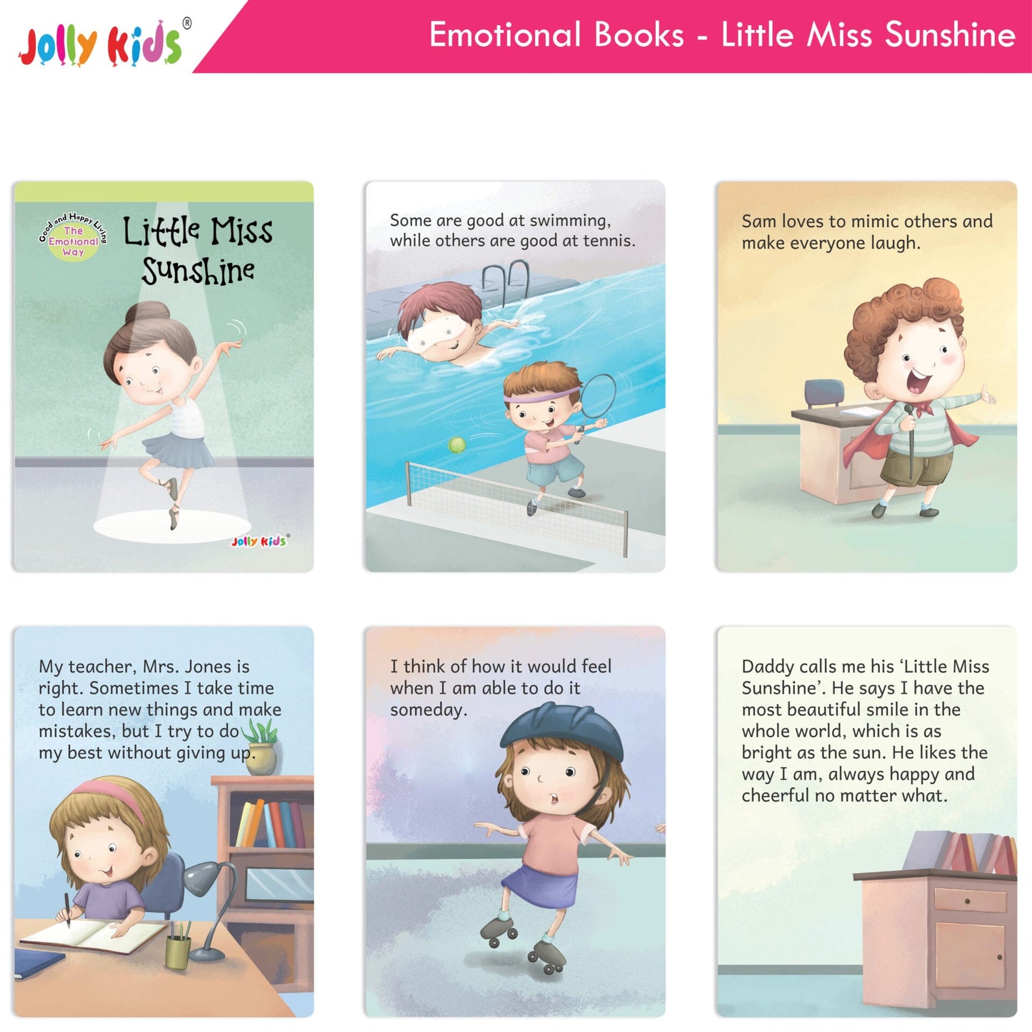 Jolly Kids Good & Happy Living The Emotional Way Story Books (Set of 8) Learning Stories about Feeling and Emotions| Ages 3 - 8 years