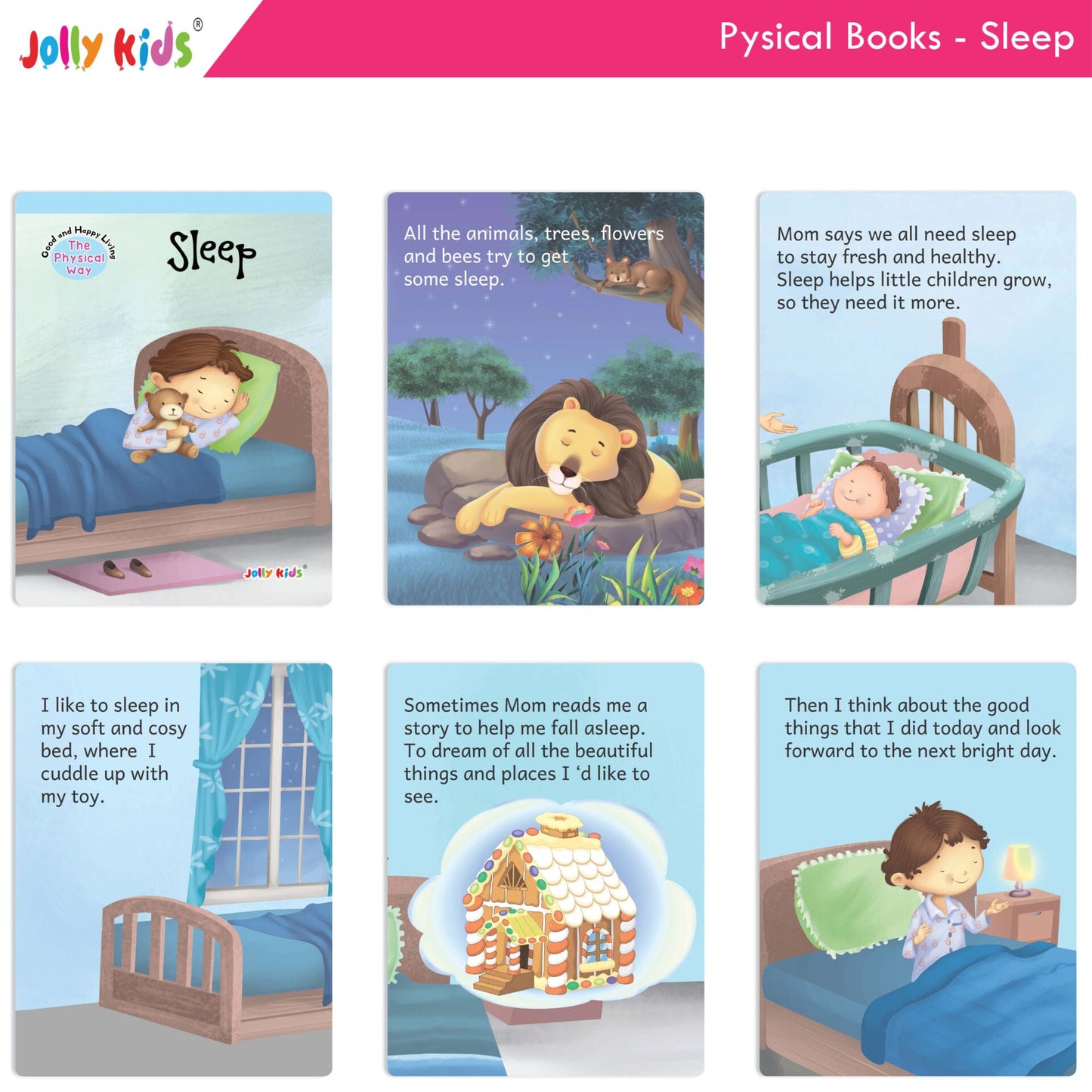 Jolly Kids Good & Happy Living The Physical Way Stories Books Set of 8| Kids learning Physical Health Activity| Ages 3-6 Years