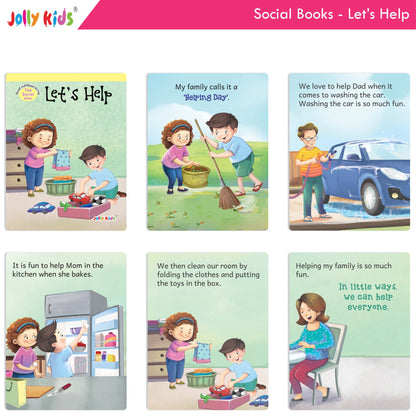 Jolly Kids Good & Happy Living The Social Way Series Books (Set of 8)| Kids Learning Social Reponsibilities in Short Stories Books Ages 3 - 8 Years