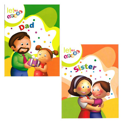 Jolly Kids Let Us Thank To Mom, Dad, Brother, Sister, Uncle Inspiration Stories Books For Kids| Set of 5| Ages 3-7 Year