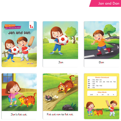 Jolly Kids My Phonic Key Words Stories Books Set of 12| Ages 3-8 Years| Phonics Books | Phonetic Reader Books for Kids