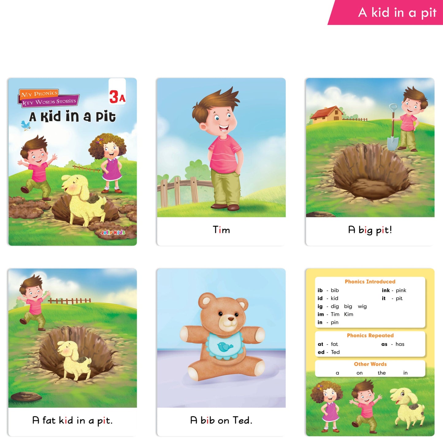 Jolly Kids My Phonic Key Words Stories Books Set of 12| Ages 3-8 Years| Phonics Books | Phonetic Reader Books for Kids