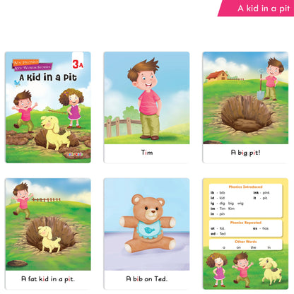 Jolly Kids My Phonic Key Words Stories Books Set of 12| Ages 3-8 Years| Phonics Books | Phonetic Reader Books for Kids