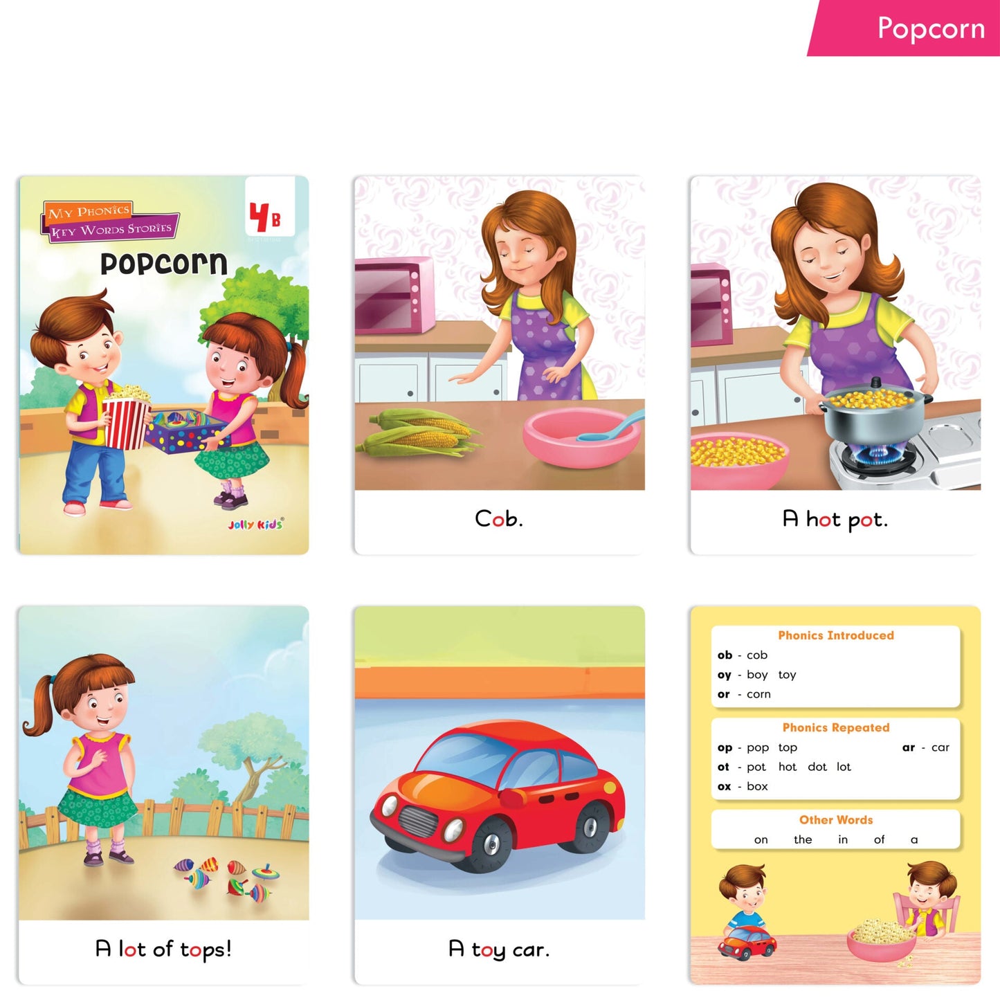 Jolly Kids My Phonic Key Words Stories Books Set of 12| Ages 3-8 Years| Phonics Books | Phonetic Reader Books for Kids