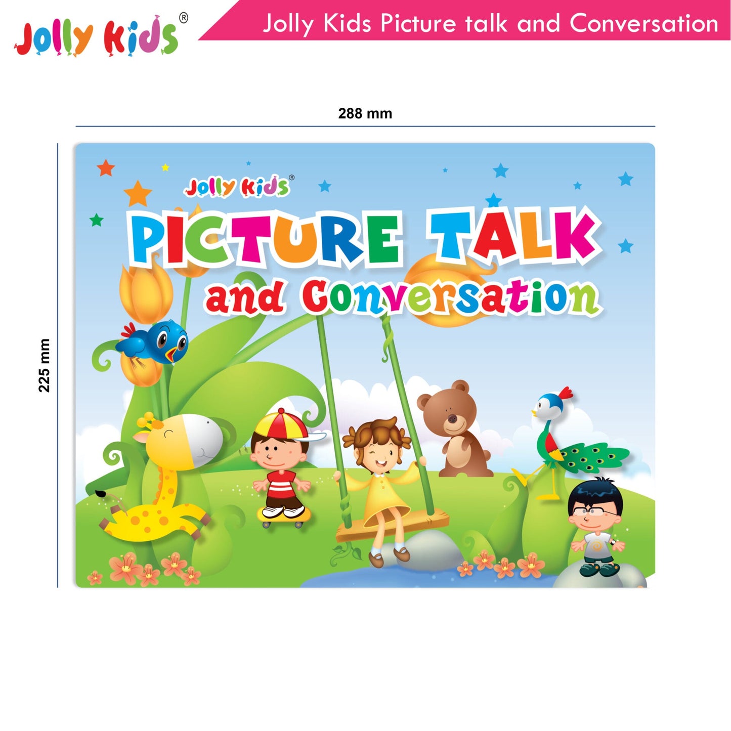 Jolly Kids Picture talk and Conversation Book for Kids| Age 2-6 Year