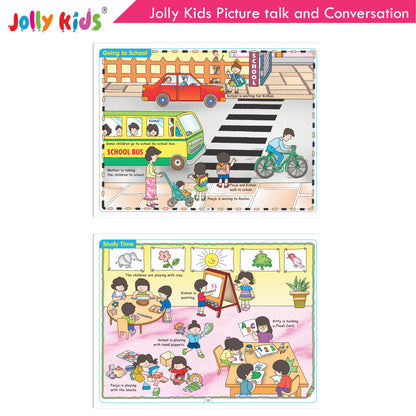 Jolly Kids Picture talk and Conversation Book for Kids| Age 2-6 Year