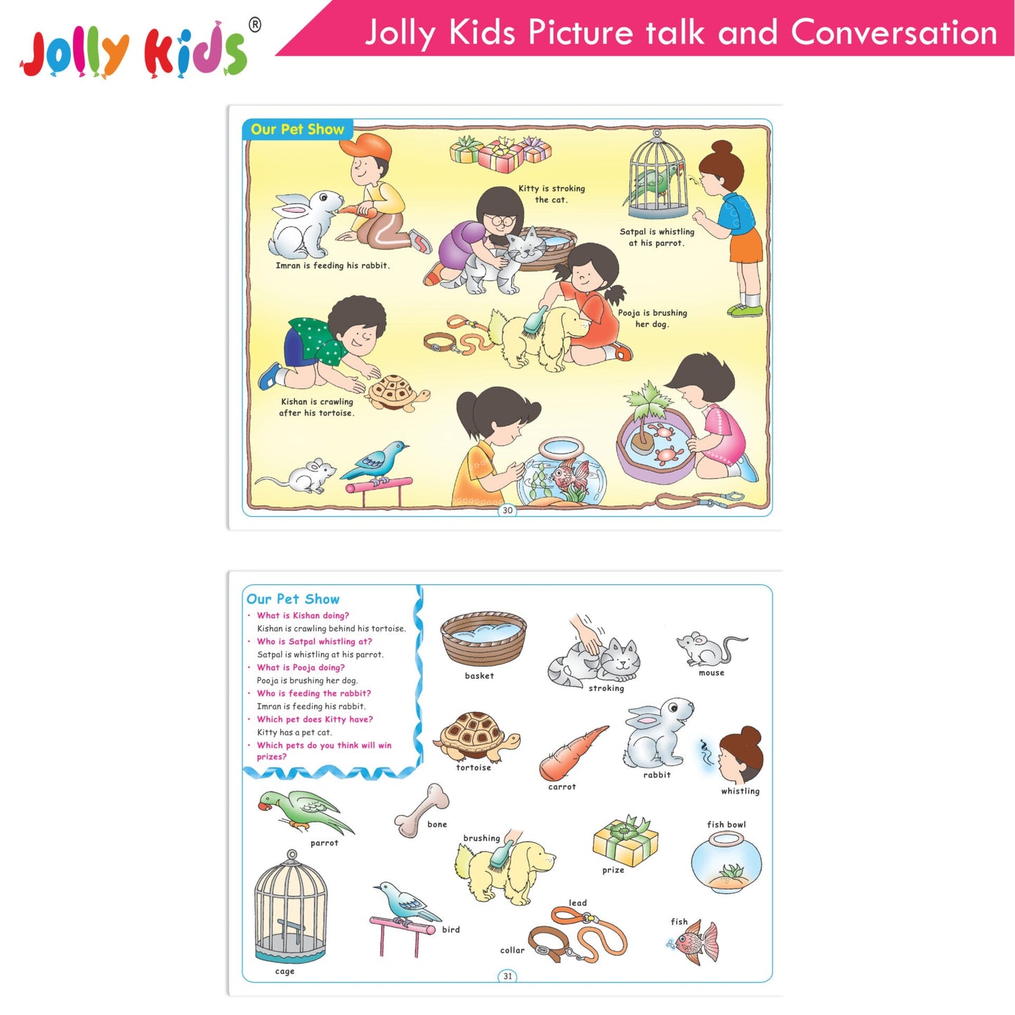 Jolly Kids Picture talk and Conversation Book for Kids| Age 2-6 Year