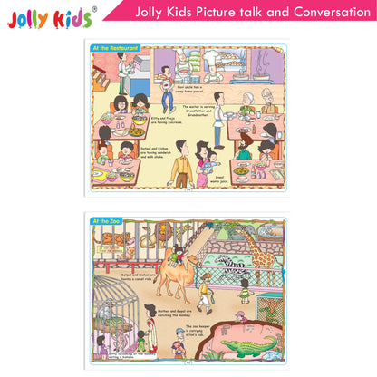 Jolly Kids Picture talk and Conversation Book for Kids| Age 2-6 Year