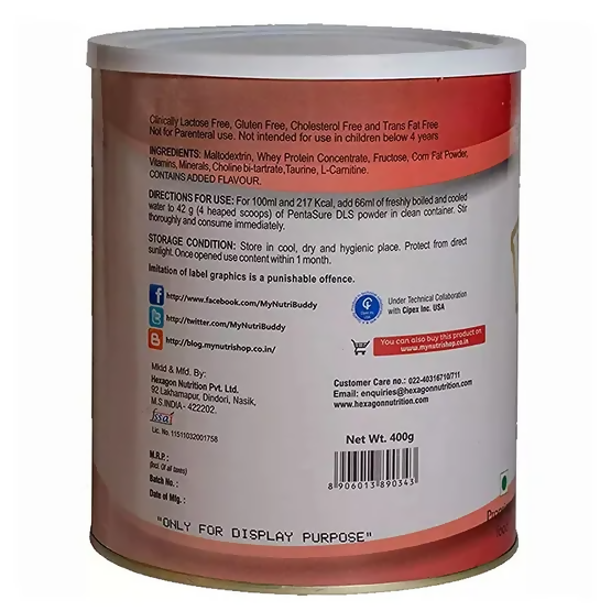 PentaSure DLS Dialysis Care Powder - Vanilla Flavor