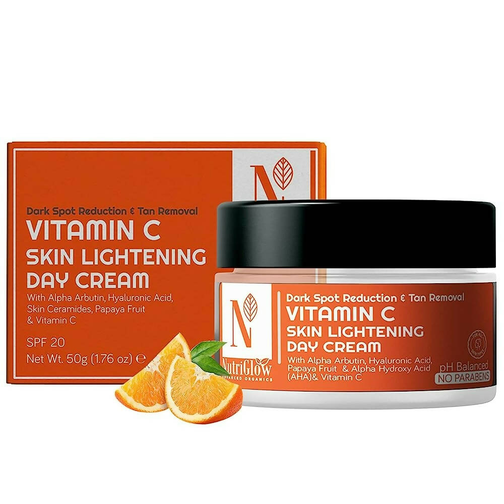 NutriGlow Advanced Organics Vitamin C Skin lightening Day Cream - BUDNE
