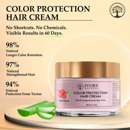 Ivory Natural Color Protection Cream For Color Fade, Retain Color Pigments
