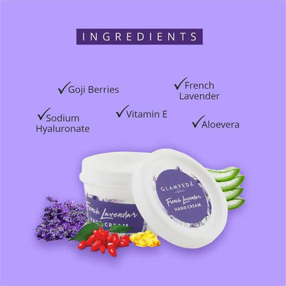 Glamveda Intense Hydration French Lavender Hand Cream