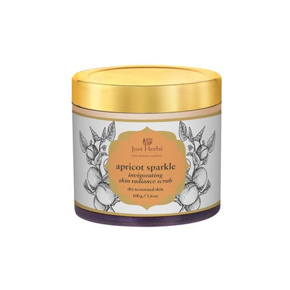 Just Herbs Apricot Sparkle Invigorating Skin Radiance Scrub