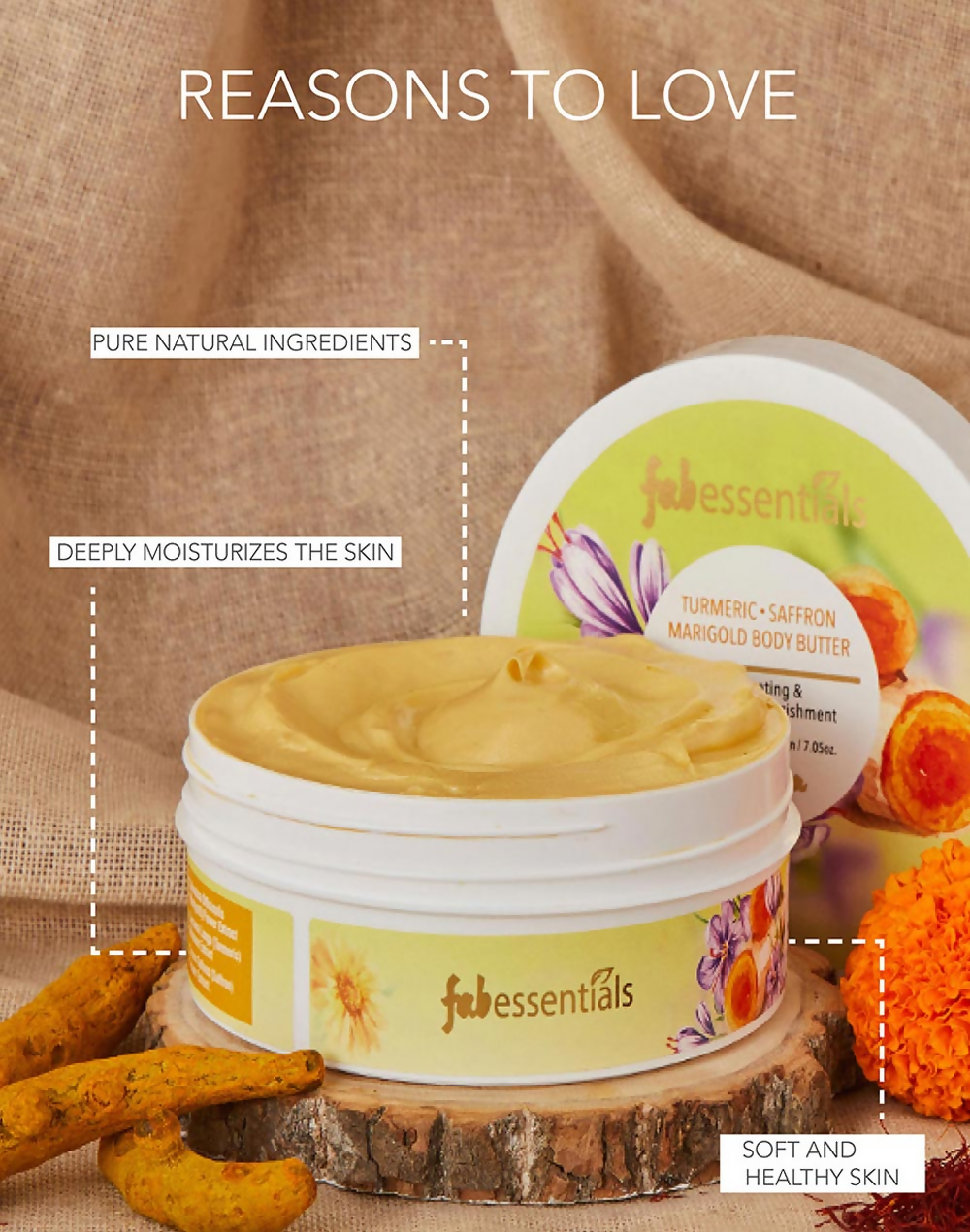 Fabessentials Turmeric Saffron Marigold Body Butter