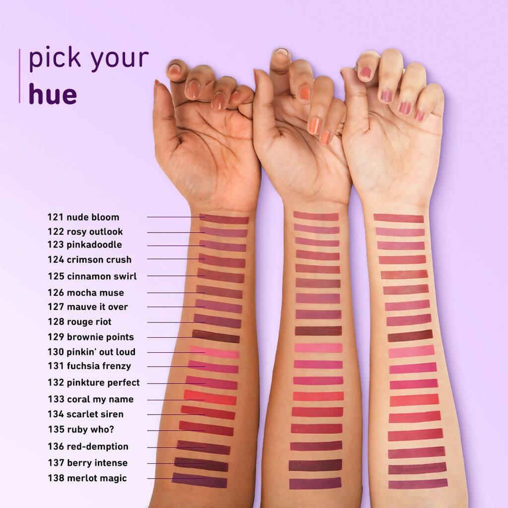 Plum Butter Cr??me Matte Lipstick Crimson Crush - 124 (Carmine Pink)