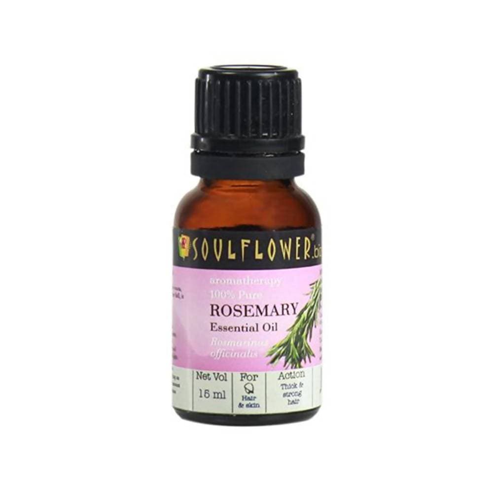 Soulflower Rosemary Oil for Healthy Hair and Shiny Skin - BUDNE