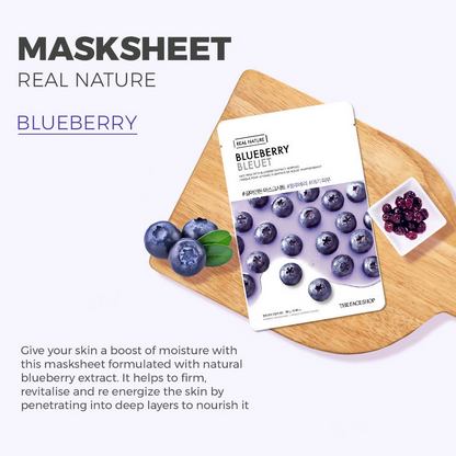 The Face Shop Real Nature Blueberry Face Mask