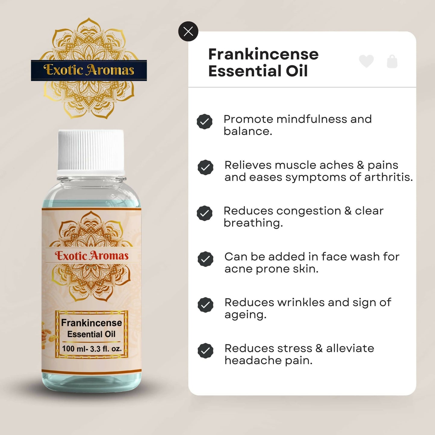 Exotic Aromas Frankincense Essential Oil
