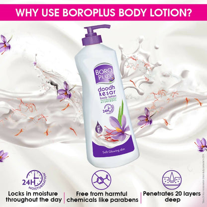 BoroPlus Dhoodh Keshar Body Lotion