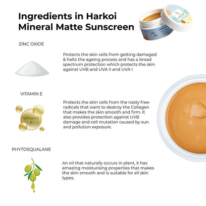 The Harkoi Mineral Matte Sunscreen - SPF 35 - Shade #6