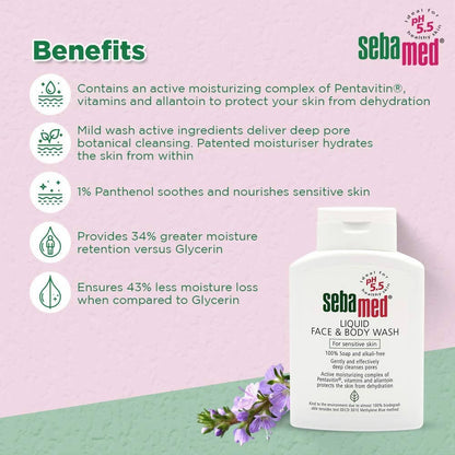 Sebamed Liquid Face And Body Wash