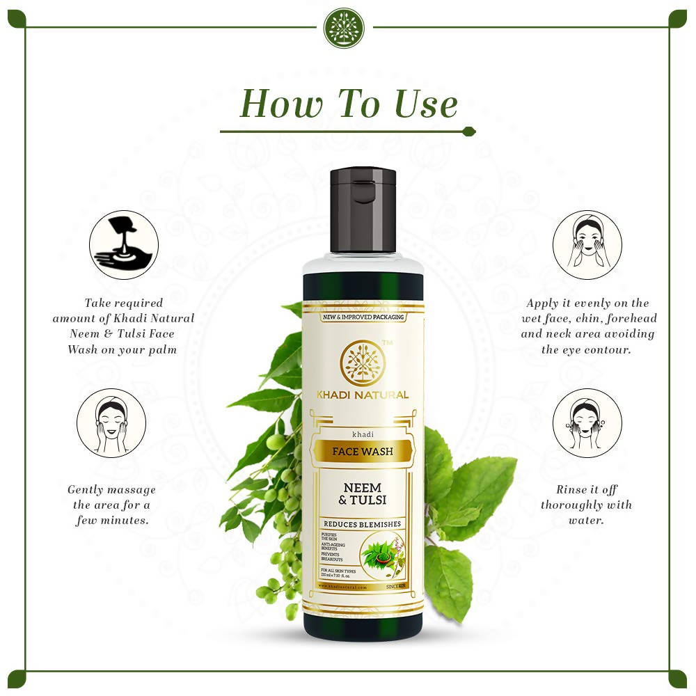 Khadi Natural Neem & Tulsi Face Wash