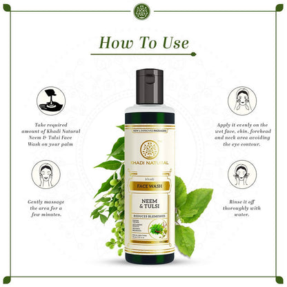 Khadi Natural Neem & Tulsi Face Wash