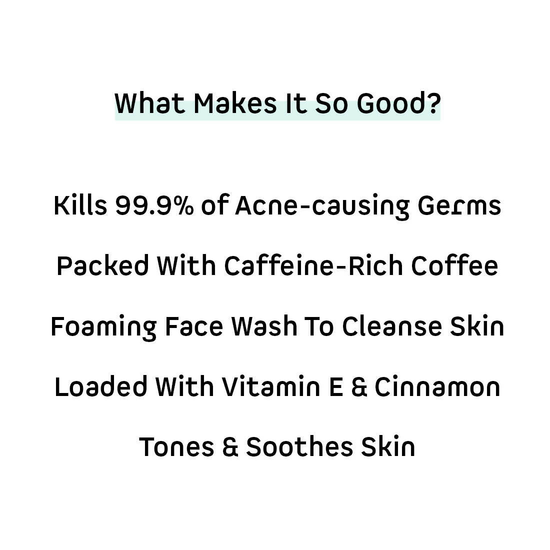 mCaffeine Anti Acne Coffee Foaming Face Wash