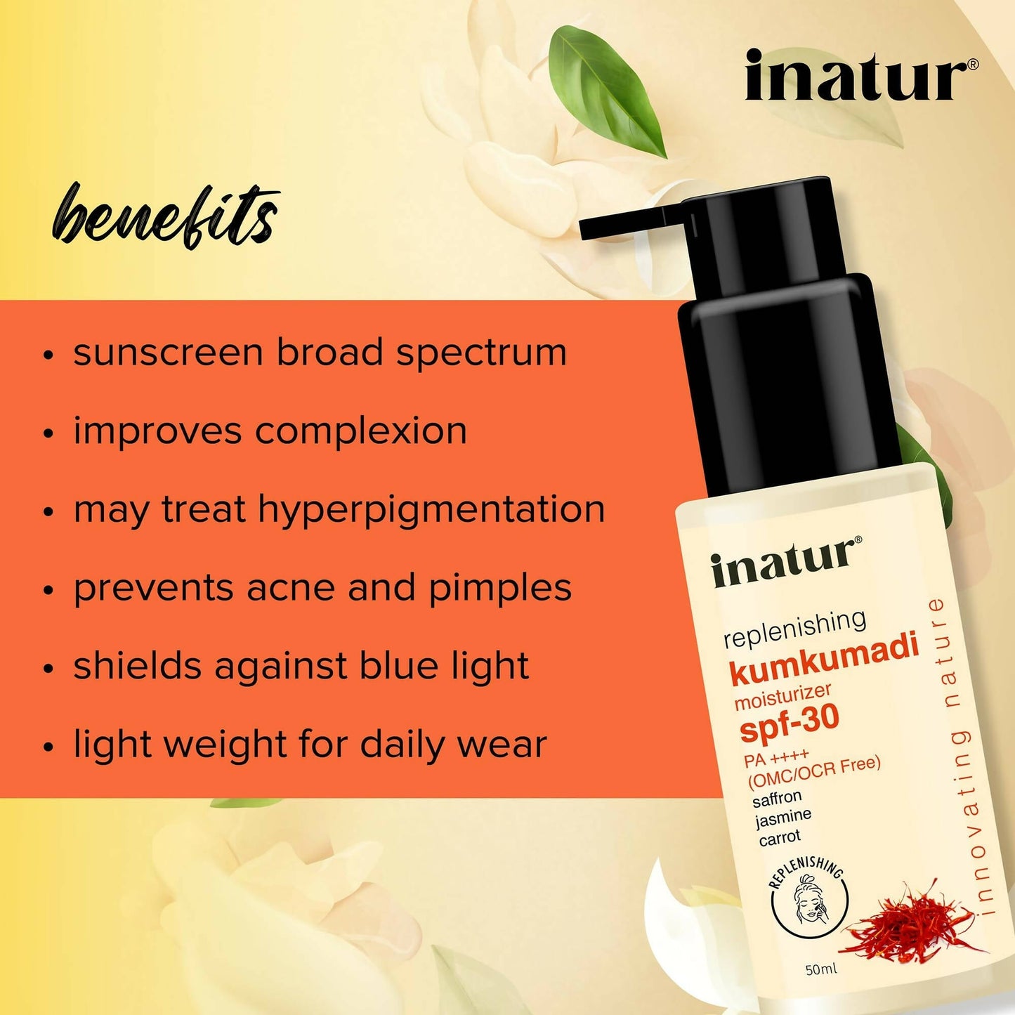 Inatur Kumkumadi Sunscreen SPF 30