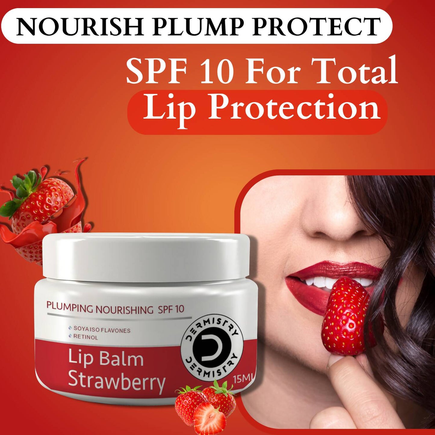 Dermistry Nourishing Cocoa Butter Lip Balm & Strawberry Lip Balm