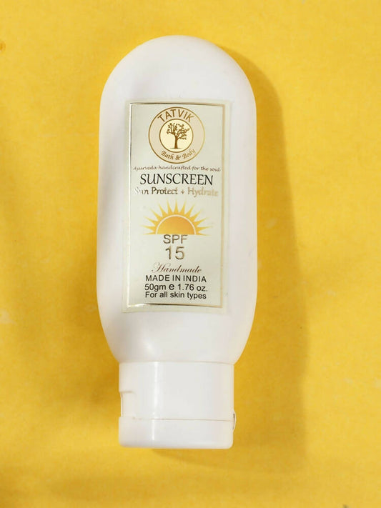 Tatvik Ayurveda Sunscreen Sun Protect & Hydrate SPF 15