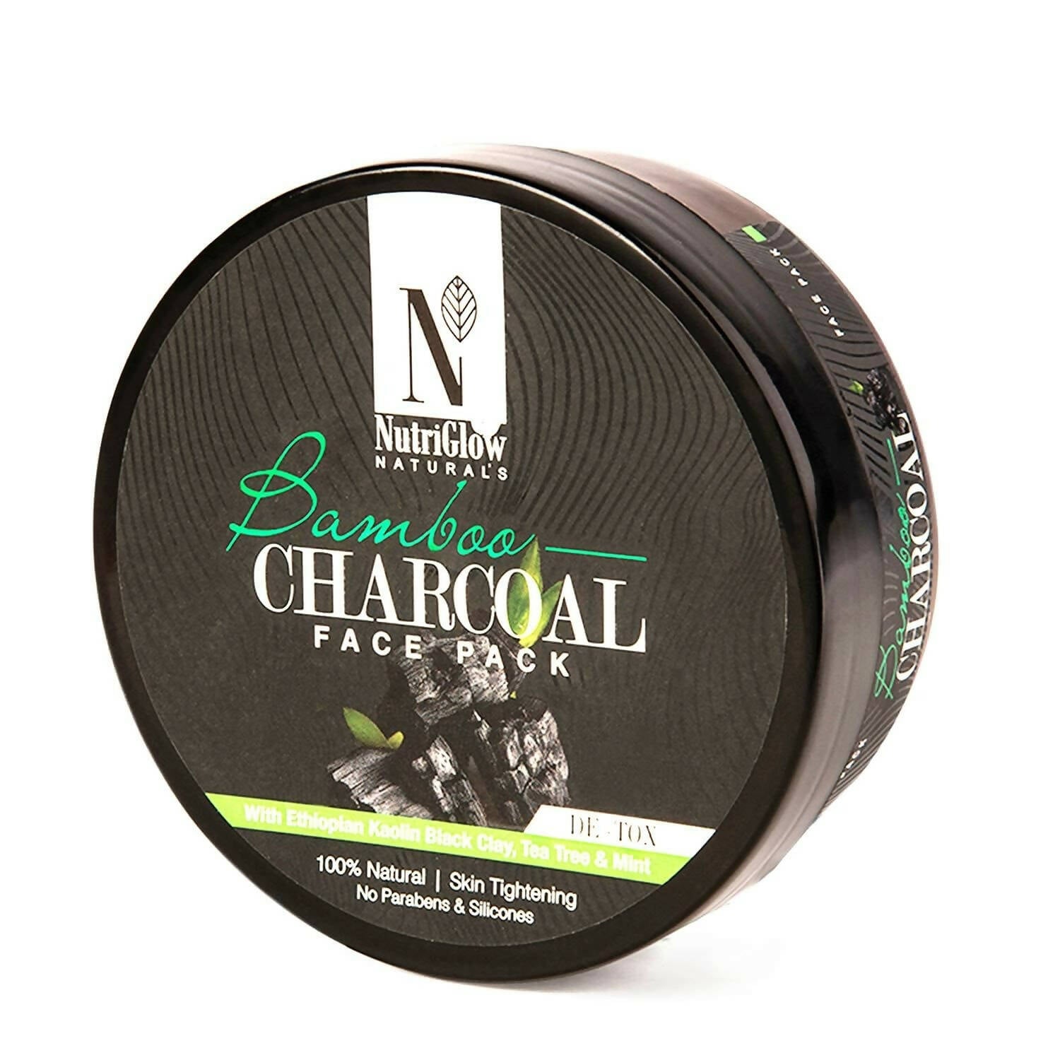NutriGlow NATURAL'S Bamboo Charcoal Face Pack - BUDNEN