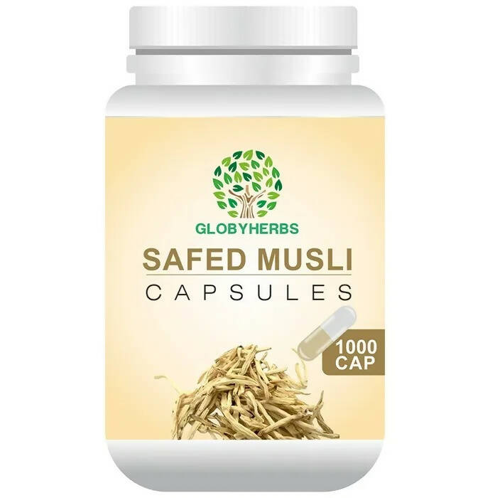 Globyherbs Safed Musli Capsules - BUDNE