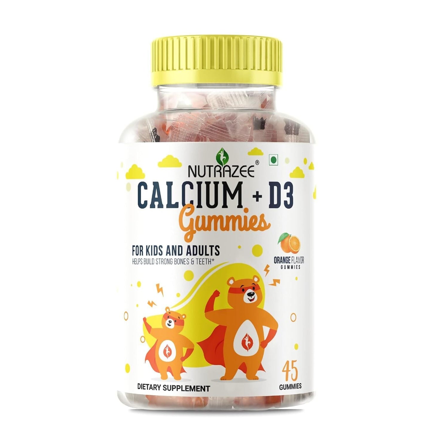 Nutrazee Calcium + D3 Gummies For Kids & Adults