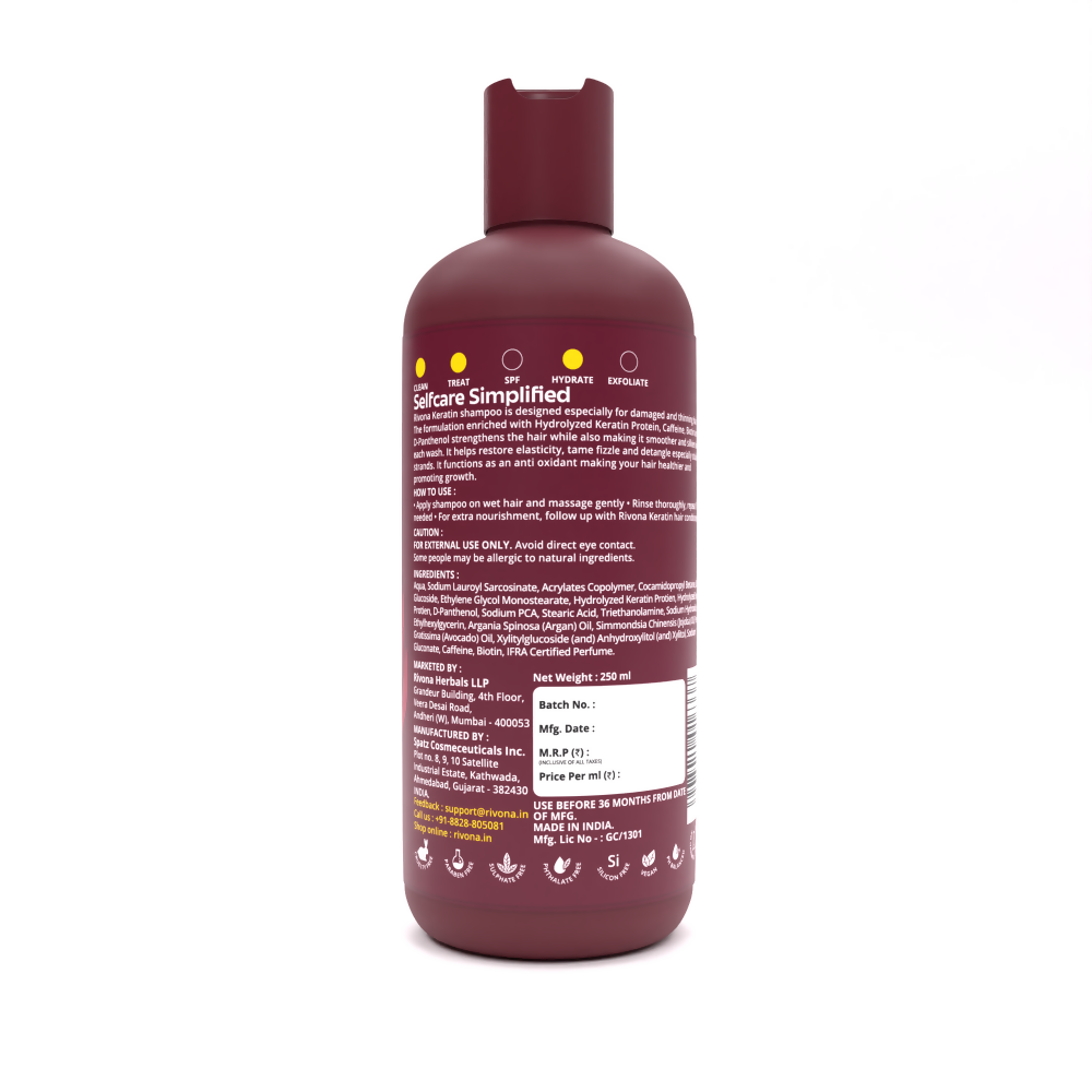 Rivona Naturals Keratin Therapy Shampoo