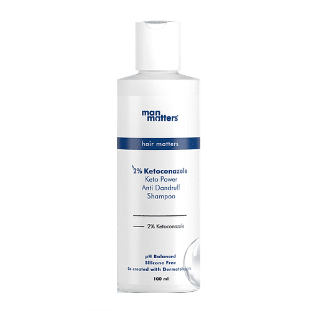Man Matters 2% Ketoconazole Anti Dandruff Shampoo, Cruelty Free, Vegan, No Side Effects - 100ML