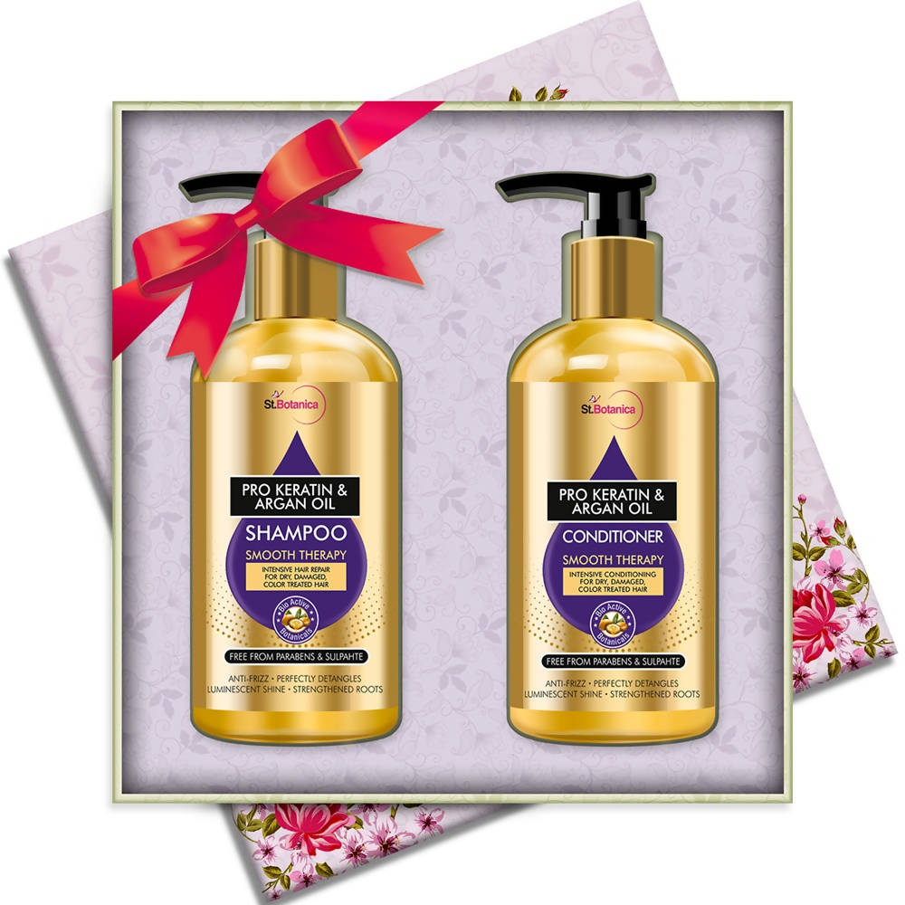 St.Botanica Pro Keratin & Argan Oil Shampoo And Conditioner Kit