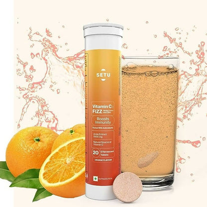 Setu Vitamin C: Fizz - 20 Effervescent Tablets