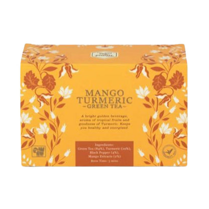 Mittal Teas Mango Turmeric Green Tea - Eco Friendly Bags - BUDNE