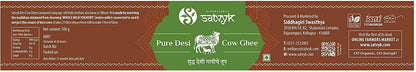 Siddhagiri's Satvyk Organic Pure Desi Cow Ghee