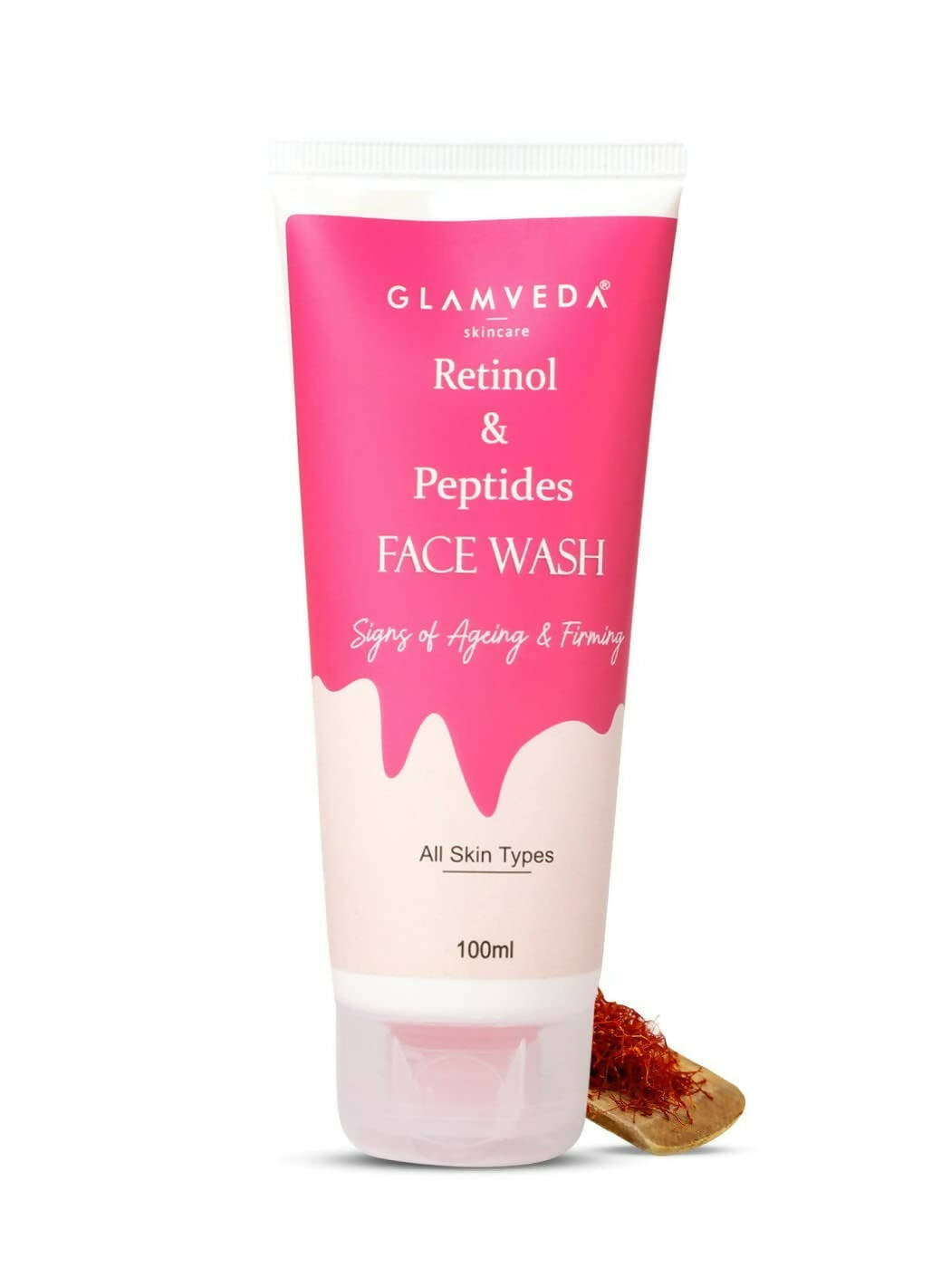 Glamveda Retinol & Peptide Anti Ageing Face Wash - usa canada australia