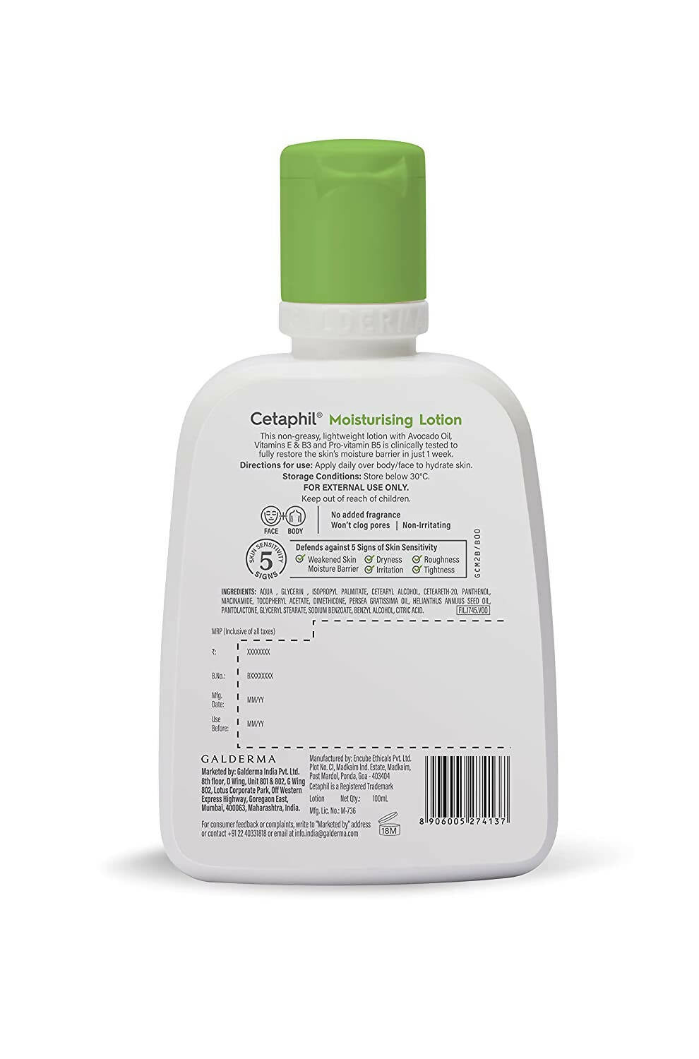 Cetaphil Moisturizing Lotion For Sensitive Skin